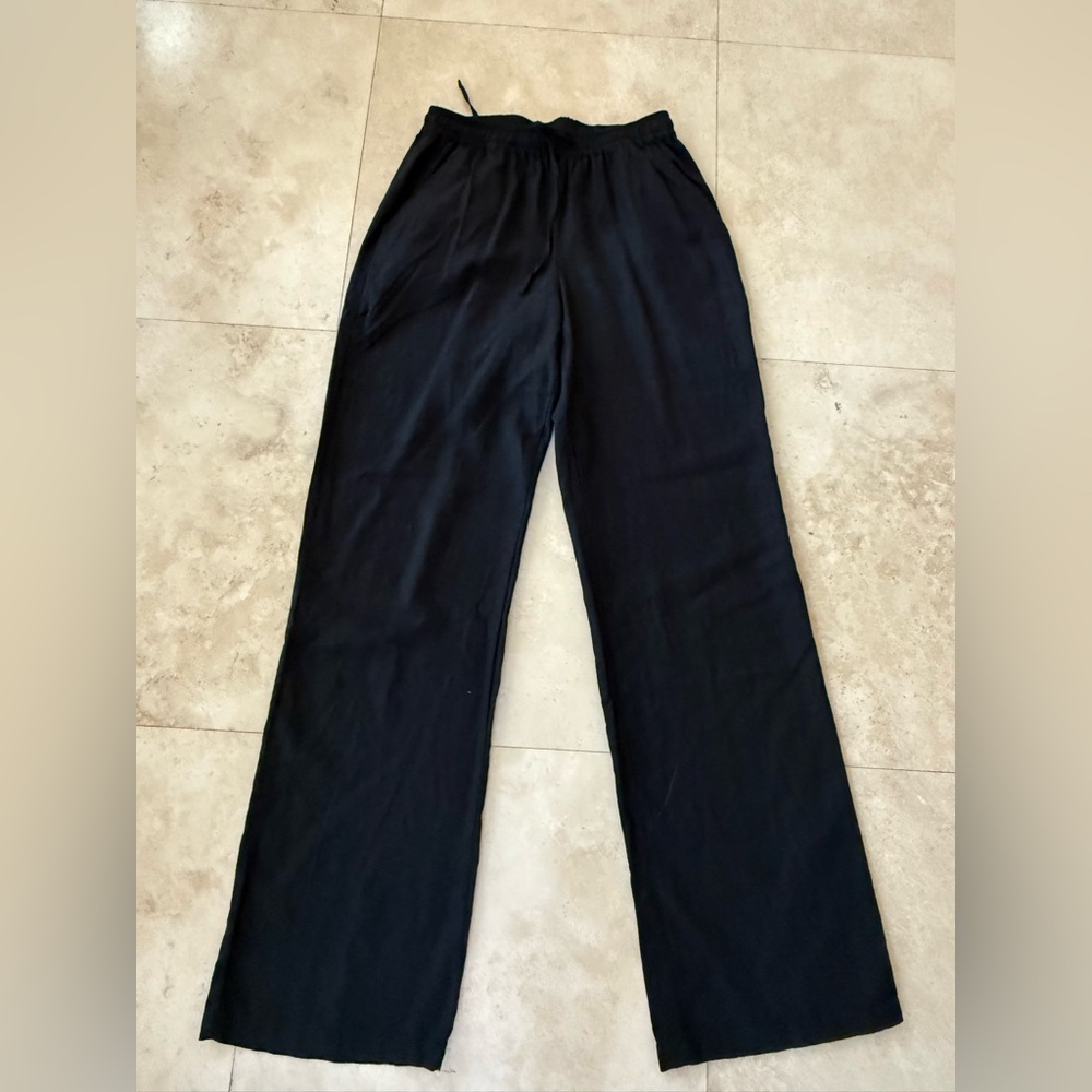 Black Wide-Leg Women’s Pants - Classic Pull-On Pant
